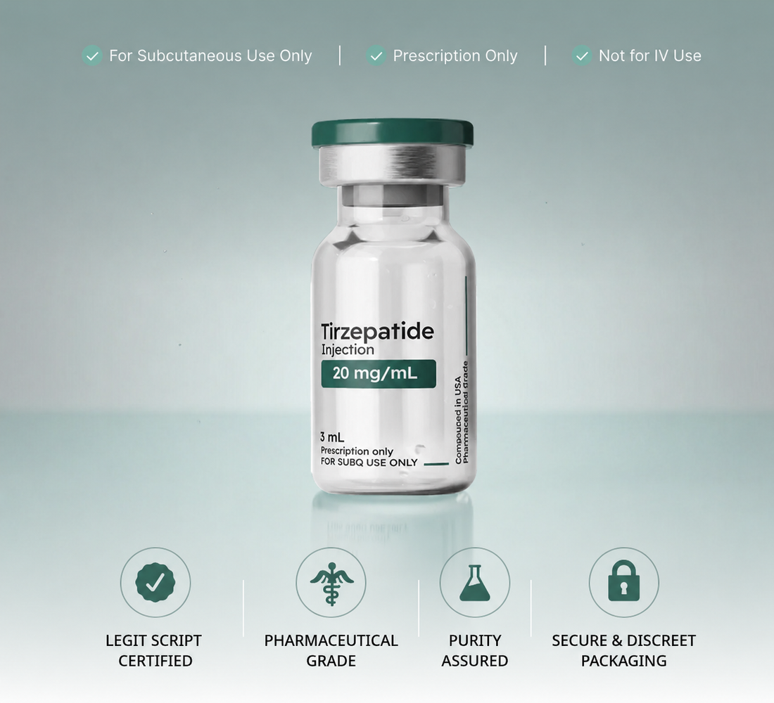 <p>Compounded Tirzepatide</p>